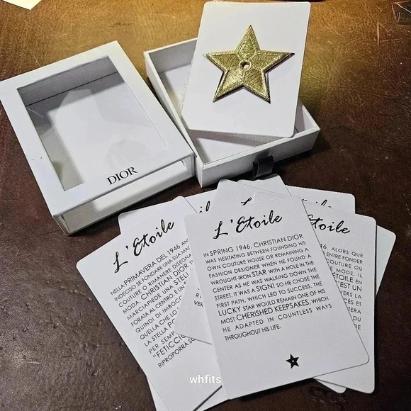 Christian Dior Gold Star Pin New in Box! - Picture 2 of 4